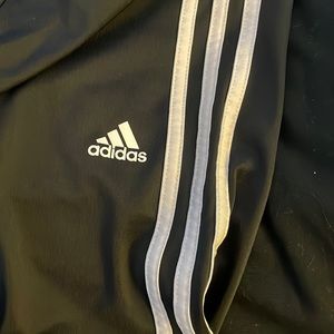 ADIDAS 3 STRIPE BLACK AND WHITE LEGGINGS